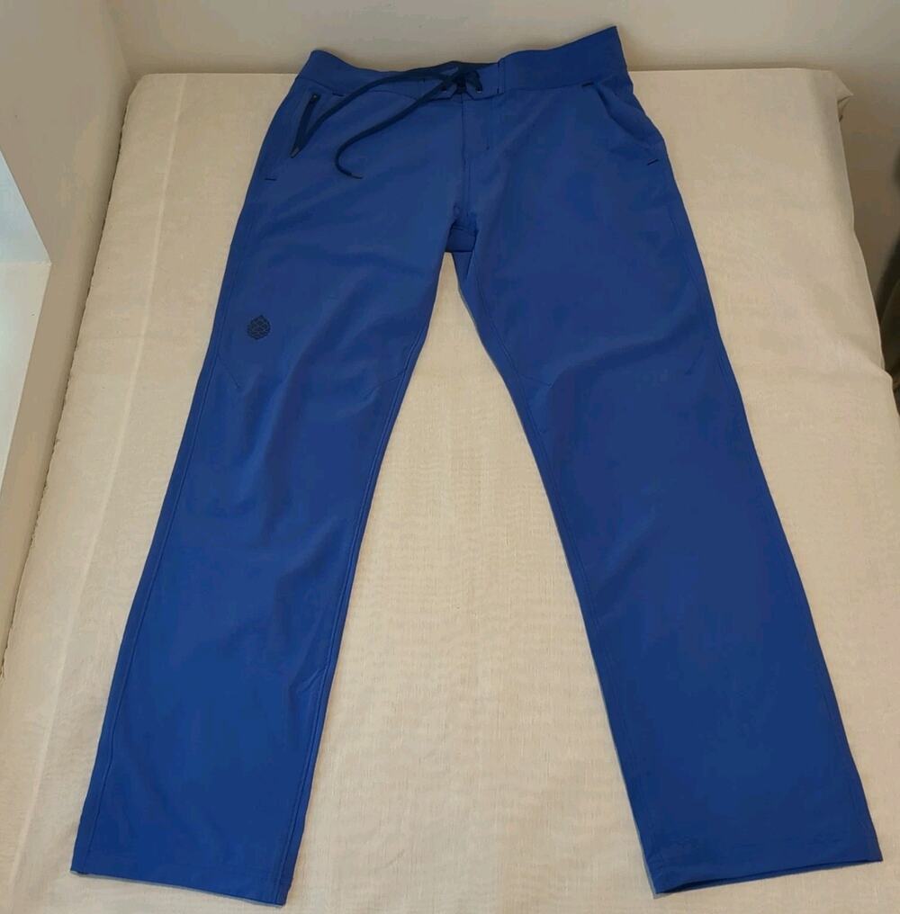 Stio CFS Board Pants Mens 33x31 Blue Softshell Drawstring Hiking Technical
